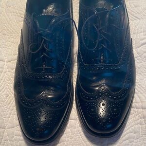Florsheim Black Leather Wingtip Oxfords
